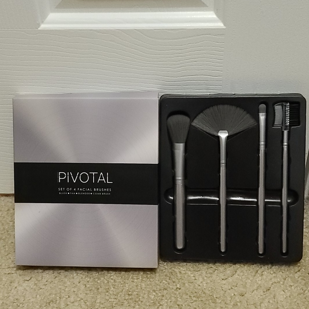 NWT Pivotal Cosmetics 4 Piece Facial Brush Set